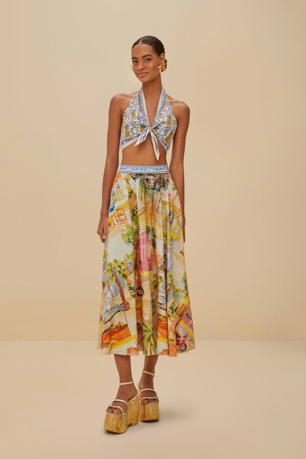 Arcati Multicolor Midi Skirt